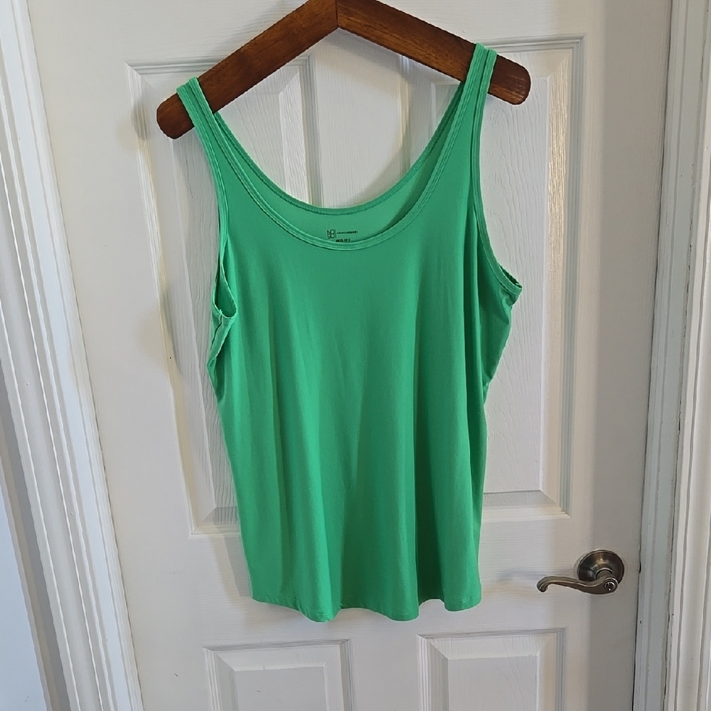 Bright Green Sleeveless Top Size XXL
